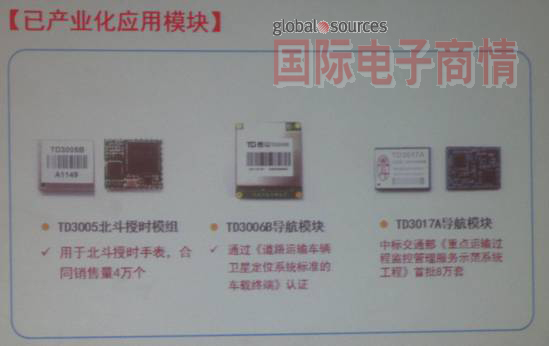 《國際電子商情》目前量產化的北斗產品